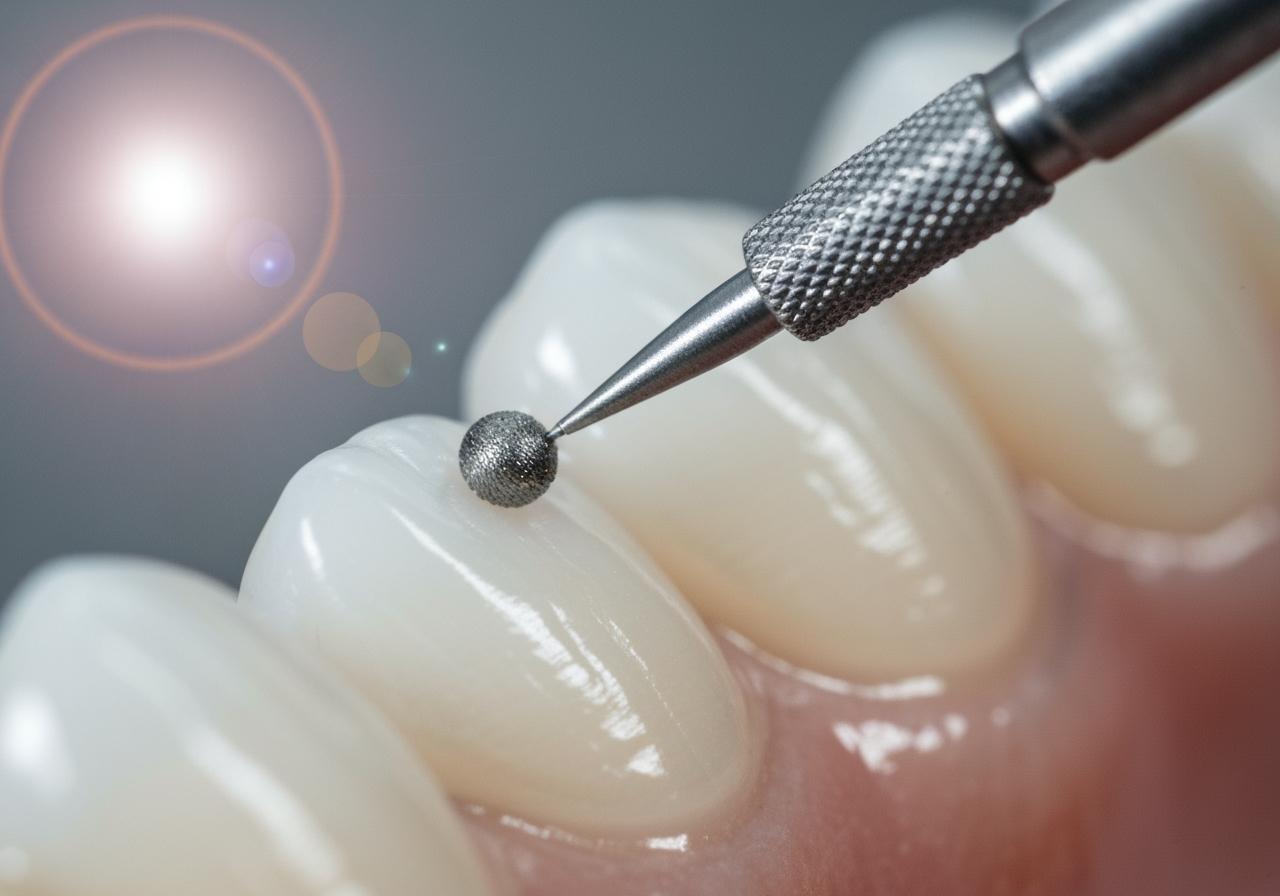 Enamel shaping cosmetic dental procedure