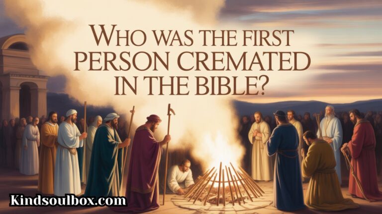 Who Was the First Person Cremated in the Bible?