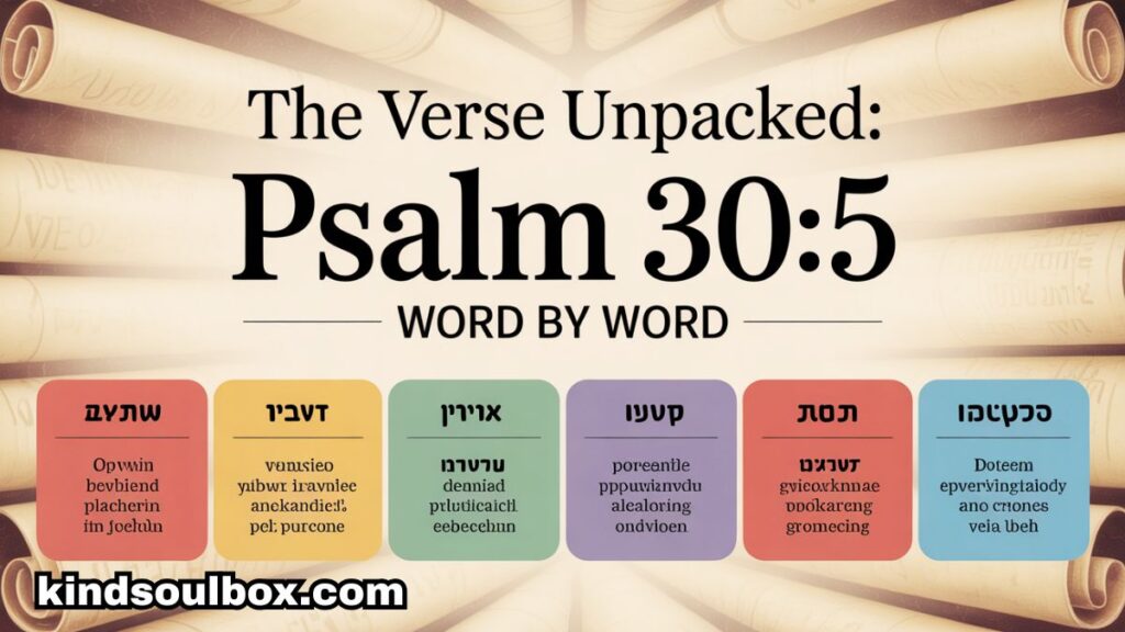 The Bible Verse That Says Joy Comes in the Morning

