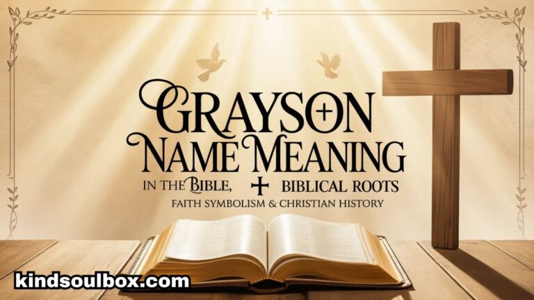 Grayson Name Meaning in the Bible: Biblical Roots, Faith Symbolism & Christian History